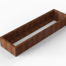 Bloembak Module+ 60x210x28cm | Corten