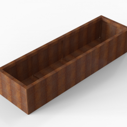 Bloembak Module+ 60x210x42cm | Corten