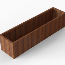Bloembak Module+ 60x240x56cm | Corten