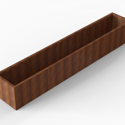 Bloembak Module+ 60x360x56cm | Corten