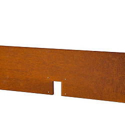 Kantopsluiting Cortenstaal Double 300cm x 10cm