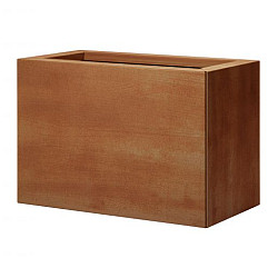 Bloembak vlak - 30x60x40 cm Corten