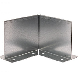 Inwendige hoek Kantopsluiting Double (flg) 10 cm - Verzinkt
