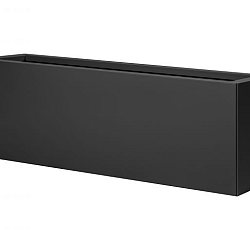 Bloembak vlak - 30x150x40 cm Grafiet zwart