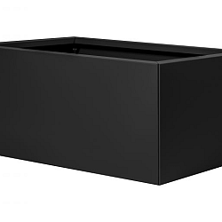 Bloembak vlak - 60x90x40 cm Grafiet zwart