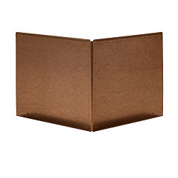 Uitwendige hoek Kantopsluiting Single & Single flex 10 cm - Corten