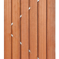 Tuindeur Privacy 100x195cm hardhout recht (incl. rvs slot)