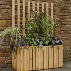 Trellis bloembak Elan 130 Excellent, 89x42x42cm hoogte 130cm groen geïmpregneerd
