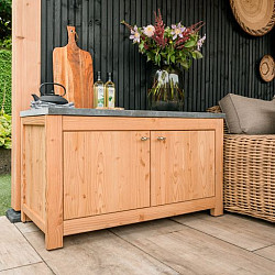 Douglas buitenkeuken Excellent element | Dubbel 60 met deuren