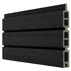 Boston WPC Fence Board Modern 21x160mm L-178cm | Ebony Black