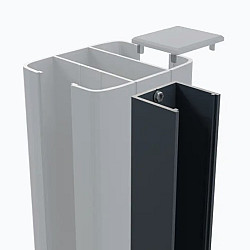 Boston Aluminium muurprofiel L-190cm 28x24mm | RAL9005