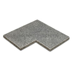 Afdekplaat-Vijverrand Graniet Antraciet G654 50/30x50x3cm hoekstuk MF
