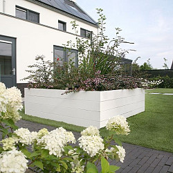Bloembak Modulair - 180x90x28 cm Wit
