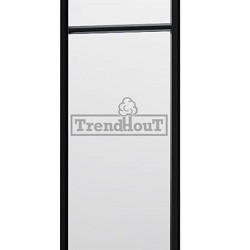 Steel Look raam 844x2200mm zwart module A-02