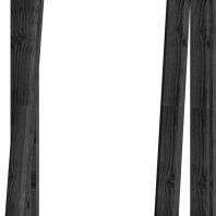 Steel Look uitzetraam 01 enkel DOUGLAS zwart, raam:674x1296mm+kozijn:808x1430mm