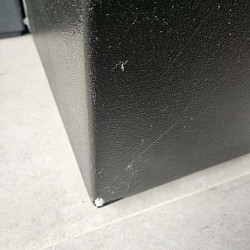 CARREZ met bodem 1200x400x400mm Polyester (PB25.2) RAL9005 gitzwart| OP=OP