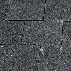Betonsteen 20x30x6cm zwart kleurvast GEBRUIKT | OP=OP