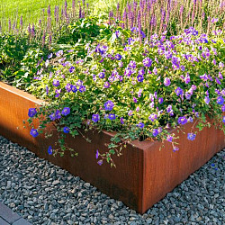 CARREZ met bodem 2000x1000x400mm Corten (CA20.2)