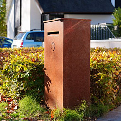 Pakketbrievenbus Corten - CASE 500x400x1200 (PCC1.2)