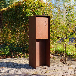 Brievenbus Corten - FLYN 350x350x1150 (LFC1.2)