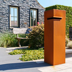 Brievenbus Corten - IVAR 350x350x1200 (IVC1.2)