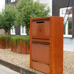 Pakketbrievenbus Corten - PACA 870x300x1250 (PPS1.2)