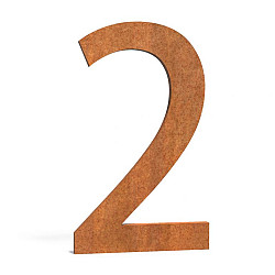 Huisnummer 73x5x120mm Corten 5mm (2 Corten)
