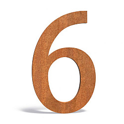 Huisnummer 80x5x120mm Corten 5mm (6 Corten)