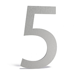 Huisnummer 72x5x120mm RVS 5mm (5 RVS)