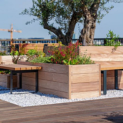 CARREZ met bodem 1500x500x620mm Hardhout 21mm (HS22.1)