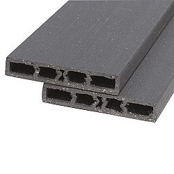 Ecoborder® Hollow Grey holle plank 120x15x4cm