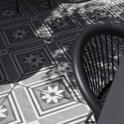 GeoCeramica® 60x60x4cm Concreet Flower Decorate