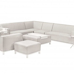 Voetenbank/hocker loungeset Colorado Springs Quickdry@ textileen