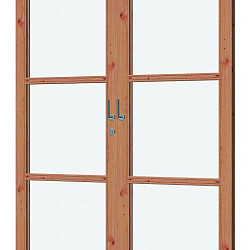Schuifdeur dubbel De Luxe Lariks/Douglas 176x227cm