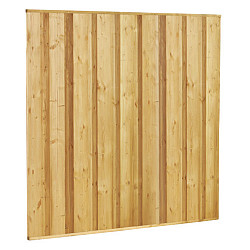 Beto-dichtplankscherm van fijnbezaagde Vuren planken 180x180cm