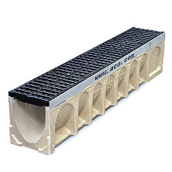 Multidrain MD150 gootelement L=1000mm H=210mm incl.gietijzeren rooster