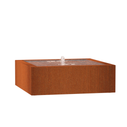 Corten Watertafel 1200x1200x400mm Corten 3mm (CB11)
