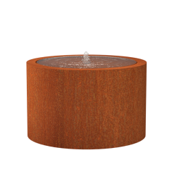 Corten Watertafel ROND 1200x750mm Corten 3mm (CBR2)