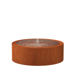 Corten Watertafel ROND 1200x400mm Corten 3mm (CBR5)