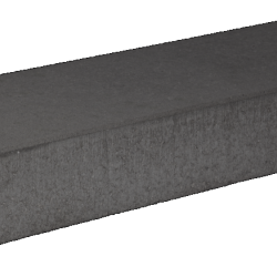 Traptrede 100x35x15cm glad Zwart