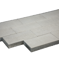 Tuintegel 25x50x5cm Grijs mini facet