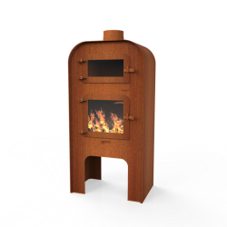Forno GAP tuinhaard groot met deur en pizzaoven (GA1DP.200)