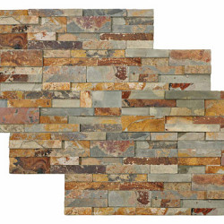 Steenstrip Fixwall Hoek 60x 2-3x15cm Multicolor Slate