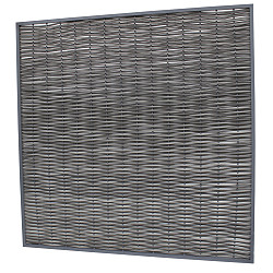 Composiet wickerscherm in alu frame | 180x180cm | Antraciet