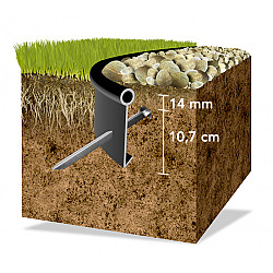 Los Angeles Trimline met kraalrand 229cmx12,1cm (incl. 4 pennen + 5 verbindingsplugs)