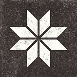 Keramische tegel vtwonen Solostone Decoren Belgian Star White 70x70x3,2cm