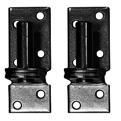 Duim 16mm tbv poort 2 stuks | zwart