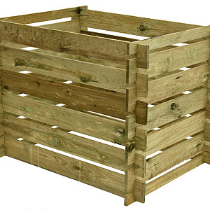 Compostsilo fijnbezaagd grenen 70x100x70cm groen geïmpregneerd