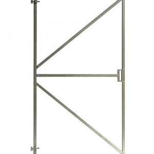 Verstelbaar stalen poortframe 100x180cm vuurverzinkt met slotkast-uitsparing