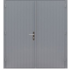 Hardhouten dubbele dichte deur Prestige 202x221cm grijs gegrond